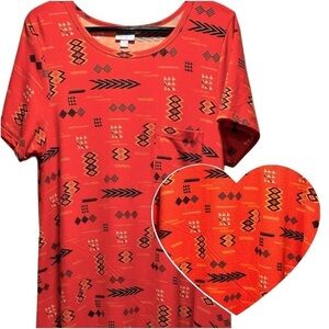 LulaRoe Carly Long Dress High Low Hem Stretchy Comfortable Front Pocket Casual M